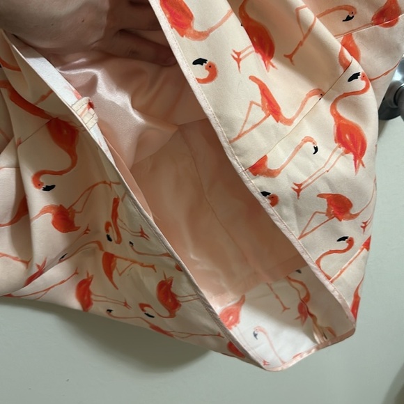 EUC Kate Spade Flamingo Shift Dress Short Sleeve - Picture 5 of 7